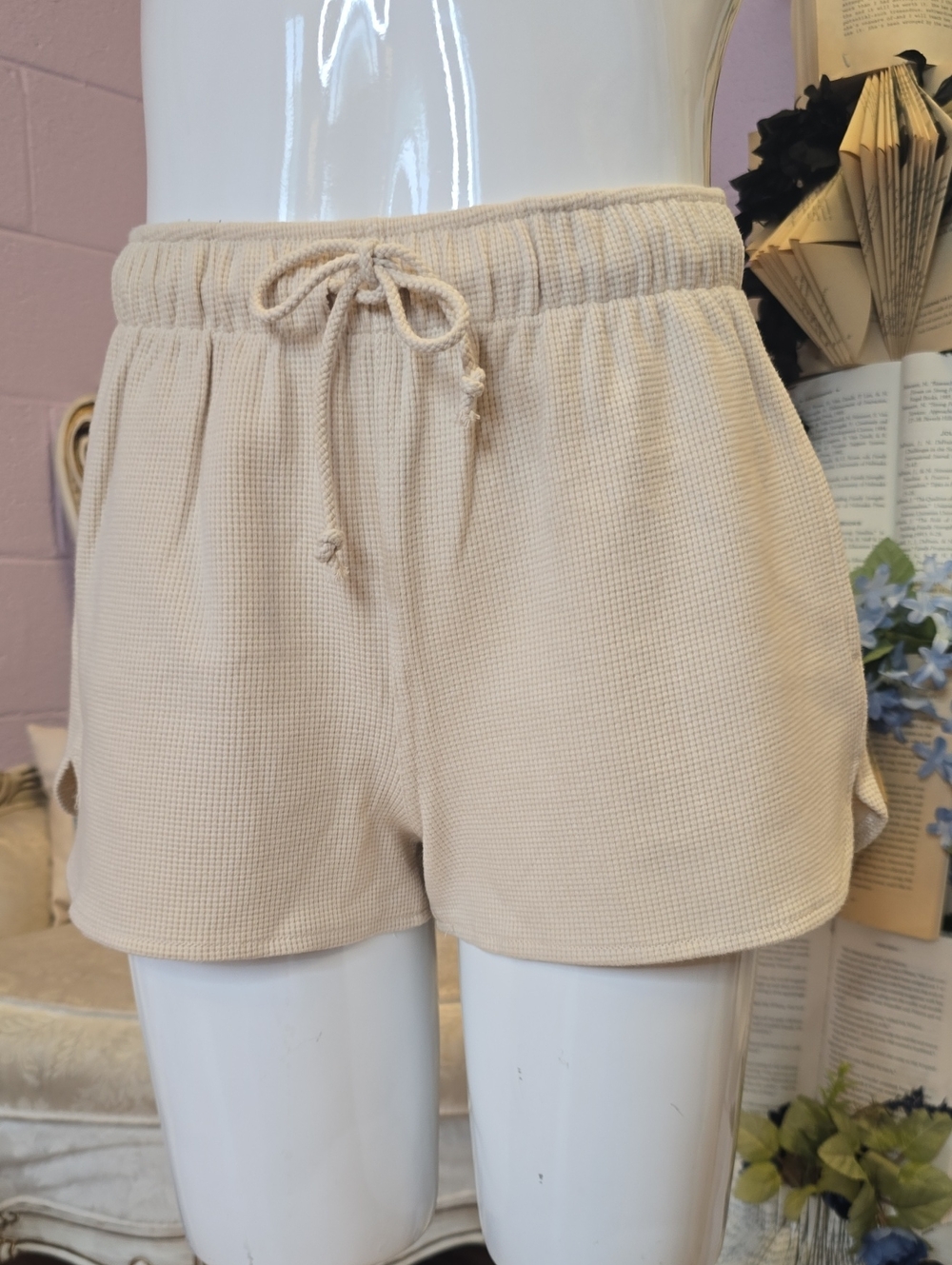 NWT Forever 21 Knit Lounge Shorts SM Cream